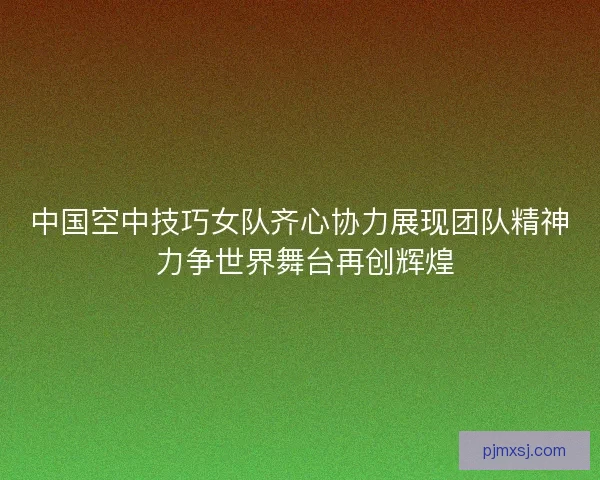 中国空中技巧女队齐心协力展现团队精神 力争世界舞台再创辉煌